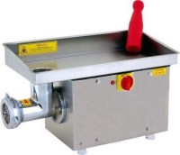 26x54x31 cm ölçülerinde 12 no paslanmaz çelik et kıyma makinesi. 220V elektrikle çalışan, saatte 200 kg kapasiteli profesyonel sanayi tipi kıyma makinesi. Kasaplar, oteller ve restoranlar için uygun, hijyenik ve sağlam et işleme ekipmanı.